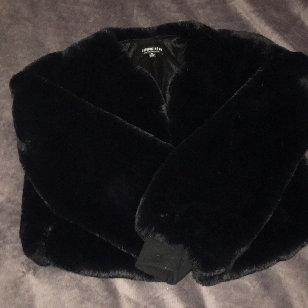 Fashion Nova fur jacket
